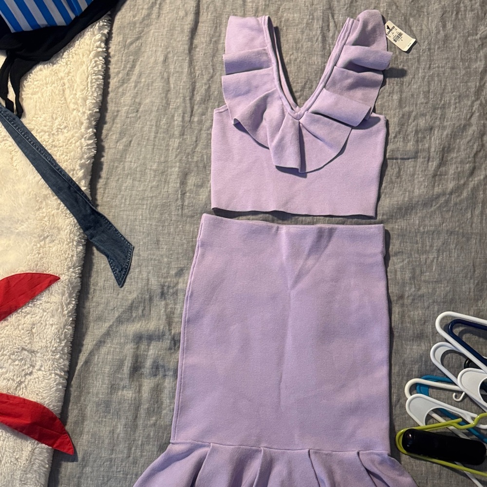 Express Lilac Knit Top